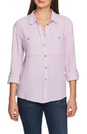 1 STATE Patch Pocket Gauze Top   Nordstrom at Nordstrom